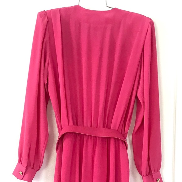 Vintage 1980’s hot pink secretary dress - Picture 10 of 13